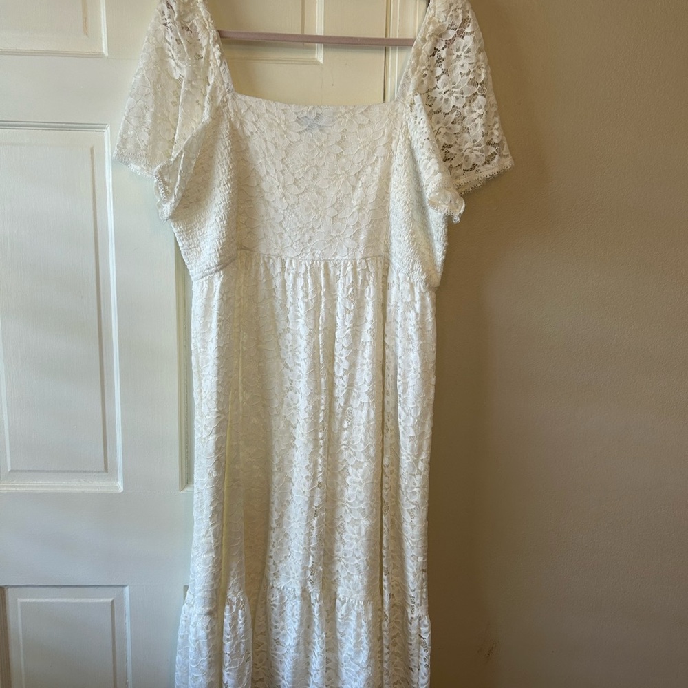 Draper James Ivory Lace Dress